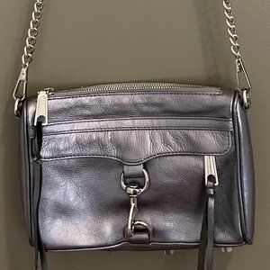 Rebecca Minkoff Mini Mac in Gunmetal Metallic